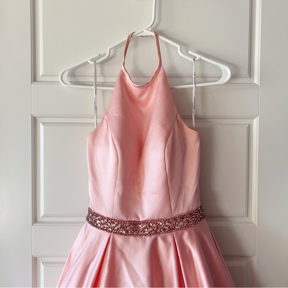 Sherri Hill Light Pink Prom Dress - Picture 2 of 9